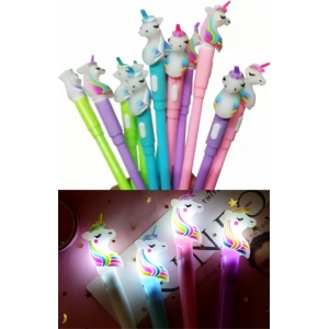Unicorn LED Light Gel Pen for Gifting | Return Gift