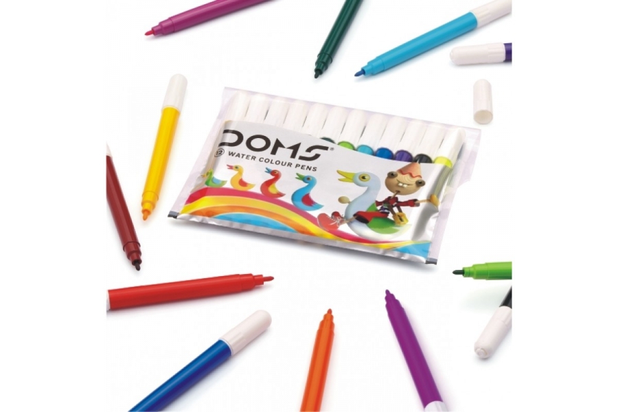 Buy Doms 12 Color Sketch Pens Small W online  ShaanStationerycom  School   Office Supplies Online India