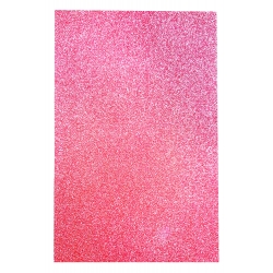 Glitter Foam Sheet Pink Color for Art & Craft| A4, Non-Adhesive W