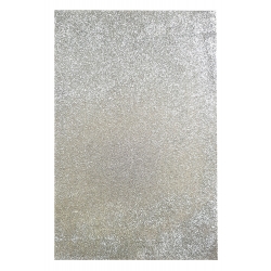 Glitter Foam Sheet Silver Color for Art & Craft| A4, Non-Adhesive W