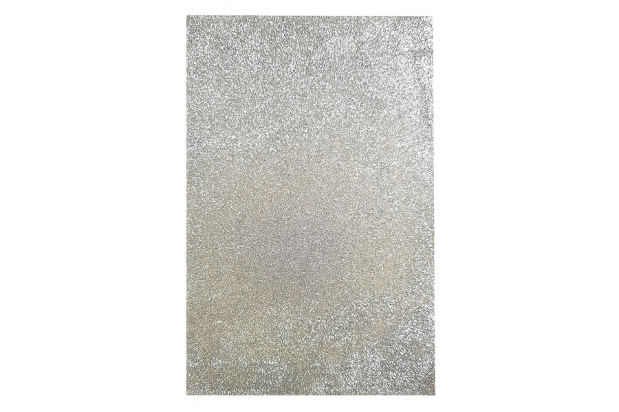 Leane Creatief 10 Glitter Foam Sheets A4 - Silver
