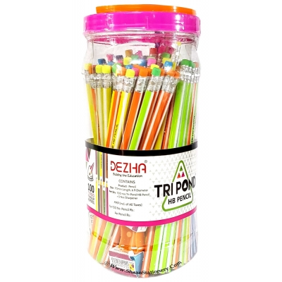 Dezha Tri Pond HB Pencil with Eraser Tip W