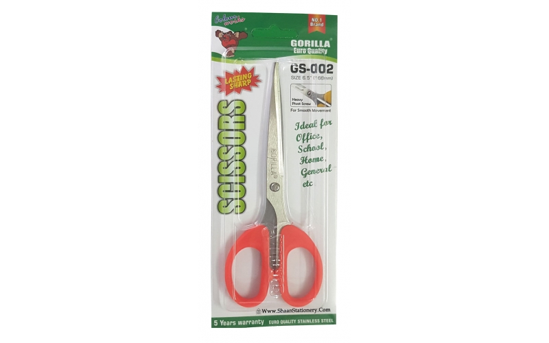 GORILLA Scissor Small Size GS-002 | Stainless Steel, for Paper and School Craft