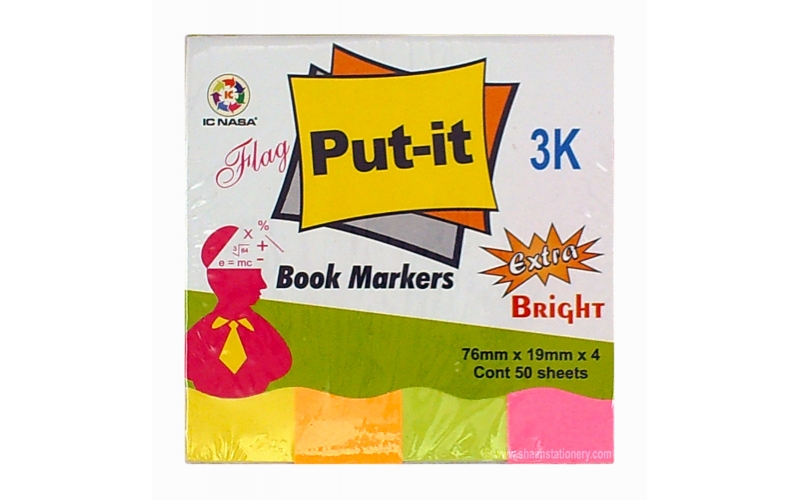 IC NASA Note-it Post-it Sticky Notes Book Markers 4F