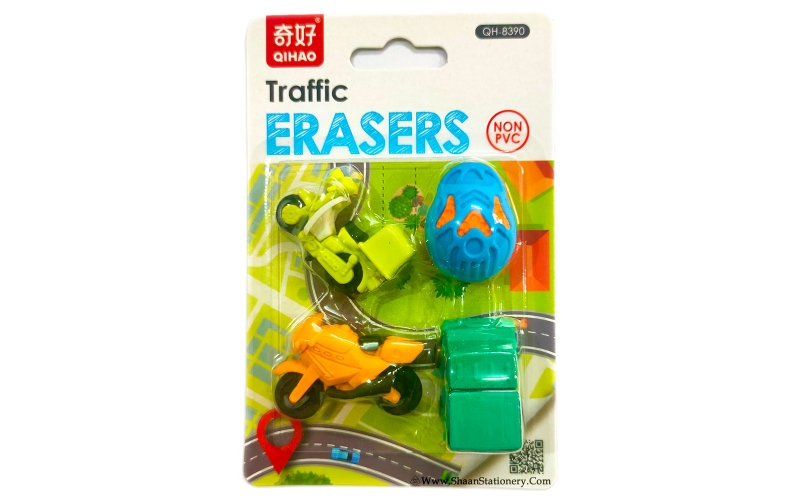 Fancy Traffic Themed Eraser for Kids - 1001 | Return Gift