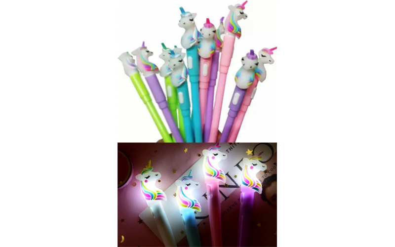 Unicorn LED Light Gel Pen for Gifting | Return Gift