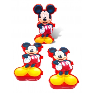 Multi Brands Disney Mickey Mouse Compass Box | Dual Layer, Plastic Pencil Box, Red