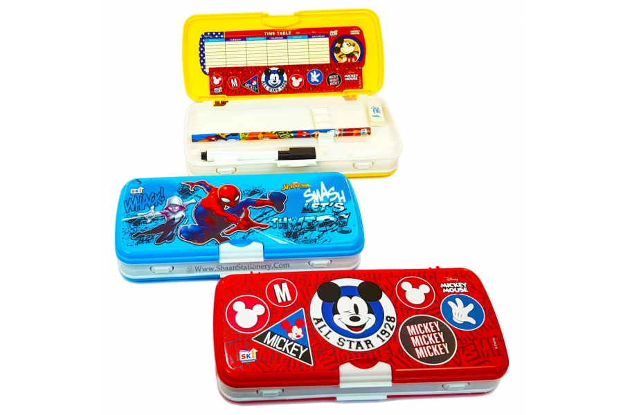 Buy Truck Shaped Metal Whiteboard Pencil Box with Dual Compartment